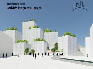 Activités intégrées au projet 
Reloger l’activité en ville  