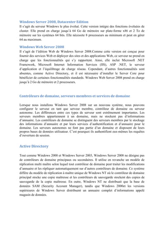 Serveur Intranet sous Windows Server 2008 | PDF
