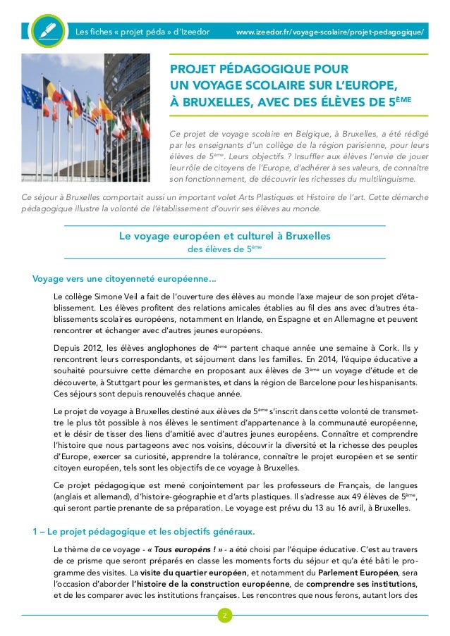 lettre de motivation pour un voyage scolaire