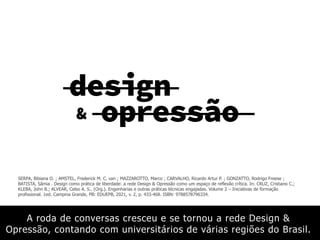 Grupo de estudos – design & opressão