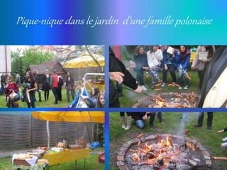 Pique-nique dans le jardin d’une famille polonaise
 