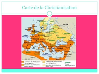 Carte de la Christianisation
 