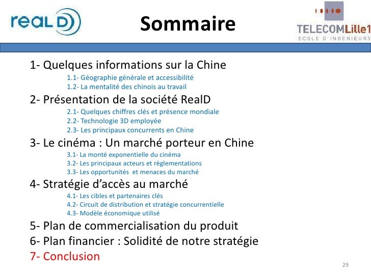 Projet commerce international
