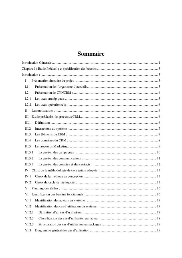 Exemple De Projet Fin D'etude En Developpement Informatique  ingeguna