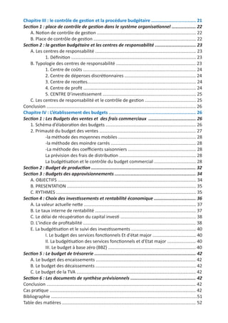 51
Bibliographie
- ABOU EL JAOUAD Mohamed, Gestion budgétaire pivot de contrôle de gestion, ed
Maghrébine 2006
- Caroline SELMER, Construire et défendre son budget Outils, Méthodes, comportements -2e
édition.
- LAARIBI Mohamed, Le contrôle de gestion dans les entreprises marocaines, Ed
FACOGEM, 2004.
- Peter PYHR, « a zero base budgeting », harvard business review, novembre décembre 1970
Webographie
- Serge PARONNEAU, Ressources en gestion pour l’ingénieur
 