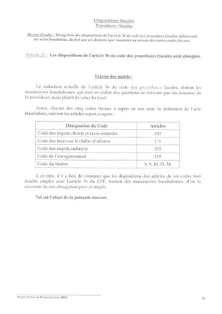Projet de loi de finances pour 2016 -ALGÉRIE- Slide 28
