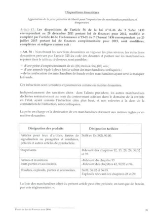 Projet de loi de finances pour 2016 -ALGÉRIE- Slide 49