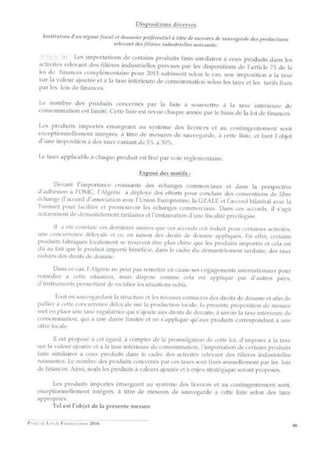 Projet de loi de finances pour 2016 -ALGÉRIE- Slide 67