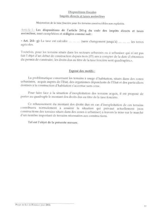 Projet de loi de finances pour 2016 -ALGÉRIE- Slide 8