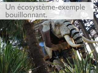 Un écosystème-exemple
bouillonnant.
 