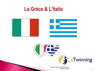 Projet eTwinning 2016-2017
GRÈCE-ITALIE 4
 