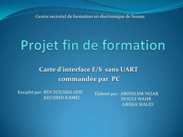 Projet Fin De Formation