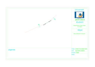 Projet
Prof.
Echelle
Ing.Samer Zakaria
1/2000
routes et ouvrage d'arts
Abdel-Karim Yahya Jaber
Objet
L gende:
Raccordement Verticale
Notes:
2014-2015
SM'=9.94
SN'=9.96
 