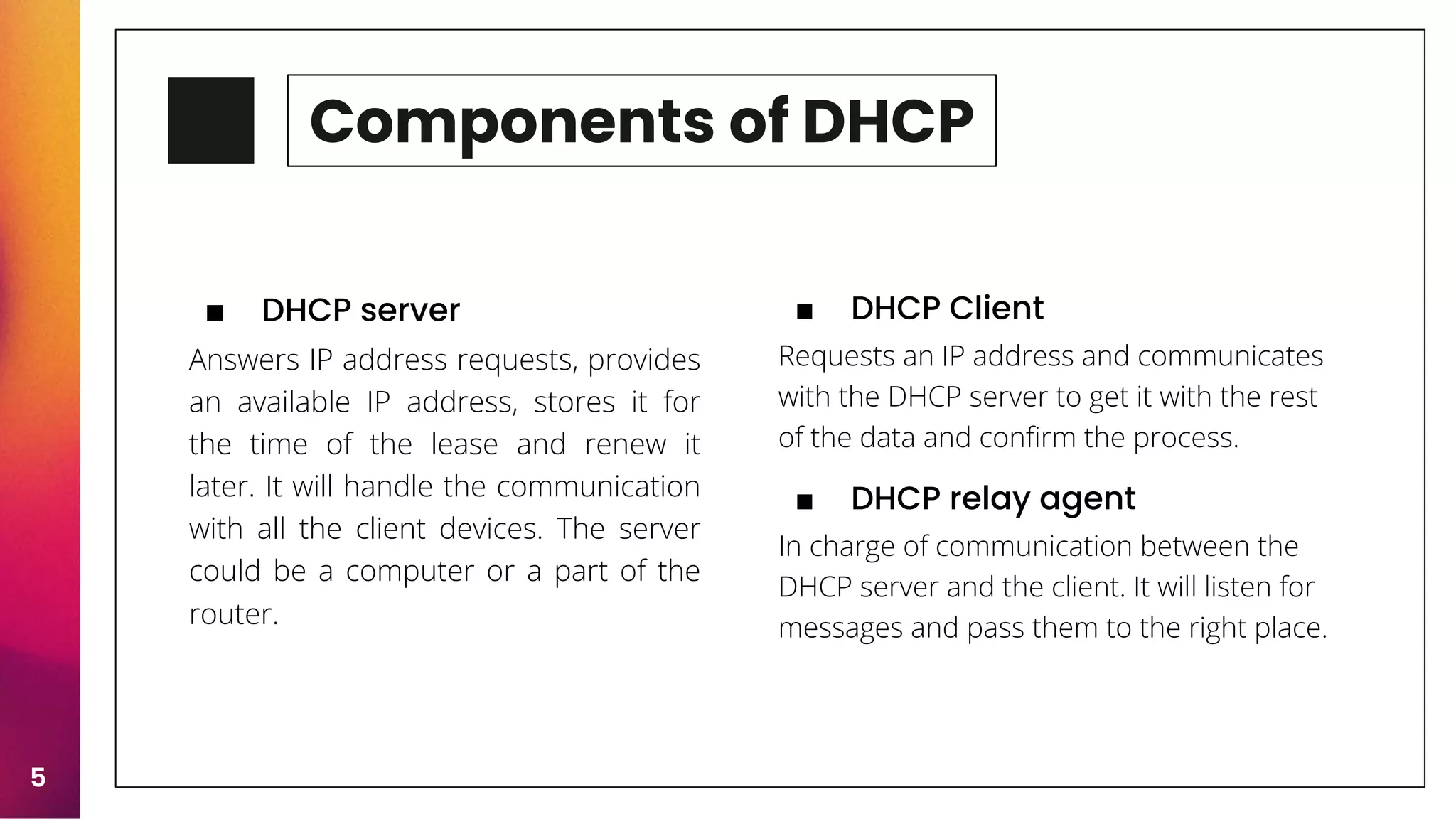 Configuring a DHCP Server | PPT