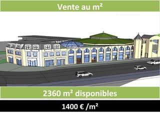 1400 € /m²
2360 m² disponibles2360 m² disponibles
Vente au m²Vente au m²
 