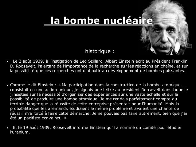 Citation Einstein Bombe Atomique freeCitation