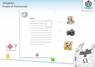 Wikipédia :
Projets et Partenariats



                          Abbaye




           ?
 