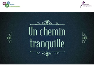Le chemin de l’université à la gare RER est bordé par
un petit bois où vit une colonie de lapin. Nous voulions faire
prendre conscience que la cohabitation entre la biodiversité et
les déchets ne devaient plus être anodine aux yeux de tous.
En effet, il est regrettable de gâcher notre paysage en
négligeant quelques gestes simples pouvant régler rapidement
les soucis de pollution.
Ce film fait la promotion de l’évènement que nous avons
créé afin de faire de Neuville Université, un site Zéro Déchet !
Pourquoi un lapin ?
 