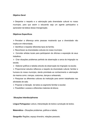 Projeto 1º e 2º Bimestre