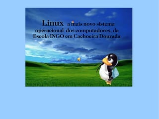 Linux  a mais novo sistema    operacional  dos computadores, da    Escola INGO em Cachoeira Dourada 