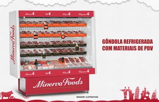 GÔNDOLA REFRIGERADA
COM MATERIAIS DE PDV
IMAGENS ILUSTRATIVAS
 