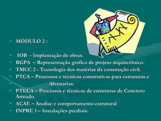 Projeto Curricular ConstruçãO Civil