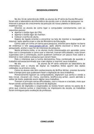 Projeto De Informatica InclusãO Digital