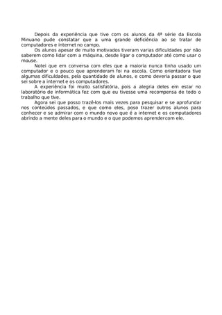 Projeto De Informatica InclusãO Digital