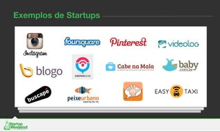 Exemplos de Startups
 