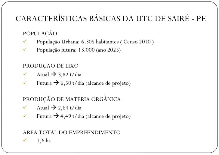 Resultado de imagem para usina de triagem sairé