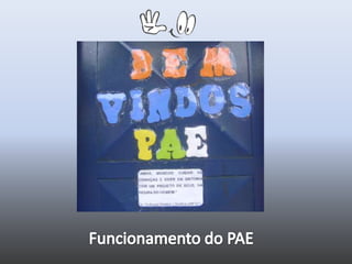 Funcionamento do PAE