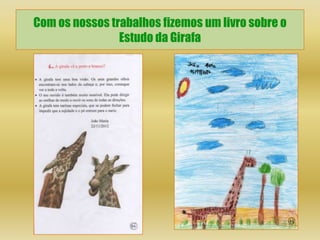 Com os nossos trabalhos fizemos um livro sobre o
                Estudo da Girafa
 