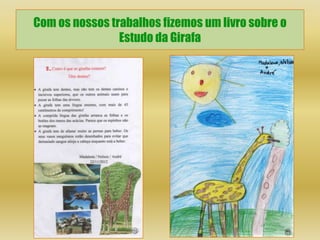 Com os nossos trabalhos fizemos um livro sobre o
                Estudo da Girafa
 
