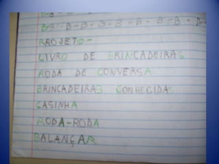 Projeto alfabetização e letramento
