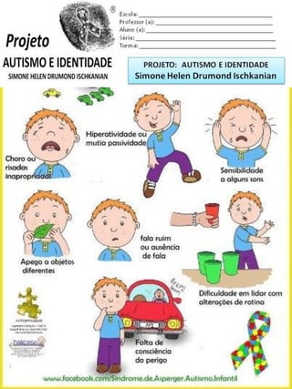 Escola: _________________________________________
Professor (a): ____________________________________
Aluno (a): _______________________________________
Série: ____________________ Turma: _______________
PROJETO: CONSTRUINDO A IDENTIDADE
Simone Helen Drumond Ischkanian
 