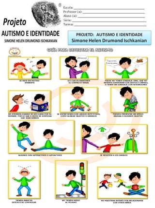 Escola: _________________________________________
Professor (a): ____________________________________
Aluno (a): _______________________________________
Série: ____________________ Turma: _______________
PROJETO: CONSTRUINDO A IDENTIDADE
Simone Helen Drumond Ischkanian
 