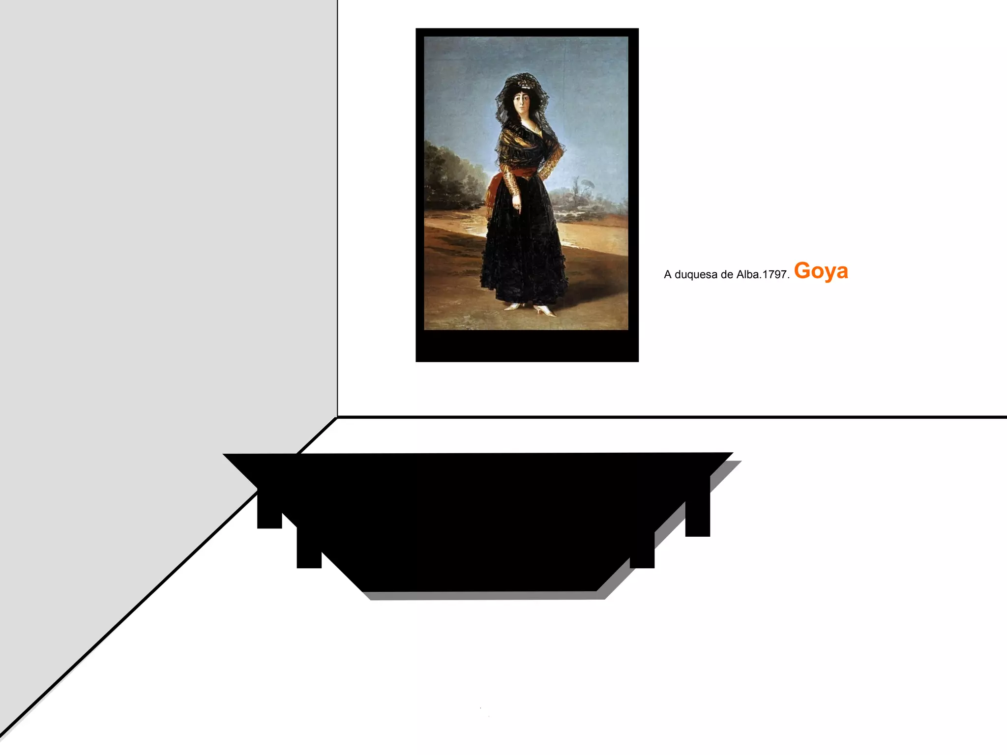 A duquesa de Alba.1797.   Goya
 