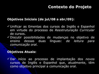 Projeto de ingles