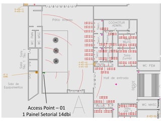©2011 J. Teixeira
   Access Point – 01
1 Painel Setorial 14dbi
 