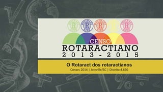 O Rotaract dos rotaractianos
Conarc 2014 | Joinville/SC | Distrito 4.650

 
