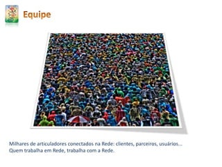 EquipeMarina MirandaEstudou Economia na UNESP Araraquara e cursou Imagem e Som na Federal de São Paulo. Cursando atualmente Pós Graduação em Gestão Integrada de Comunicação Digital na ECA USP.  Entre 1994 a 2000 foi  sócia proprietária de uma produtora de vídeo e um programa de tv. Trabalhou em empresas de eventos como Banco de Eventos e Av Produções , com cliente como UBS, FORD, MC Donalds, Embraer. E  entre 2005 a 2008 foi sócia proprietária de uma empresa de eventos. Desde de 2008 atua no Instituto Peabirus como articuladora em rede, para clientes como CEPAM, SECTECS, SMA.Flavio KenjiYanaiEngenheiro de Computação formado pela Escola Politécnica da Universidade de São Paulo e pós graduação em Gestão de Projetos de TI pela Fundação Vanzolini.Tem experiência de 10 anos na área de web e tecnologia, trabalho no Estado de São Paulo e teve cargos executivos em empresas como CIMED, Radium Systems e Instituto Peabirus.Trabalhou em projetos importante para o Grupo Estado de São Paulo, Governo do Estado de São Paulo, SEBRAE, SECTES-MG.