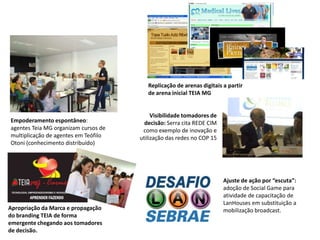 38.700 cadastrados80.000 visitantes/ mês#empreendorismo1300 post. Blog / mês1.500 comunidades487 grupos800 postagem forum/mês1120 atualização perfis#tecnologia#meioambiente2300 fotos/ mês850 vídeos/mês160 eventos / mês#inovação#gestãopública5300 netweavers125 hubs30 inovadores