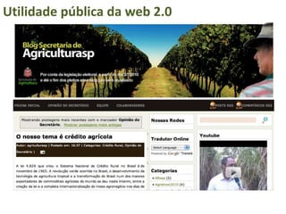 A Web 2.0 e Redes Sociais