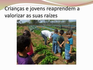 Crianças e jovens reaprendem a
valorizar as suas raízes
 
