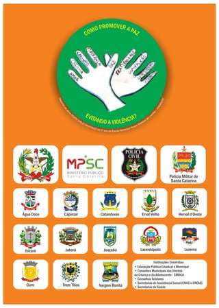 MOO VER RP AO PM AO ZC
• Educação Pública Estadual e Municipal
• Conselhos Municipais dos Direitos
da Criança e do Adolescente - CMDCA
• Conselhos Tutelares
• Secretarias de Assistência Social (CRAS e CREAS)
• Secretarias de Saúde
Instituições Envolvidas:
 