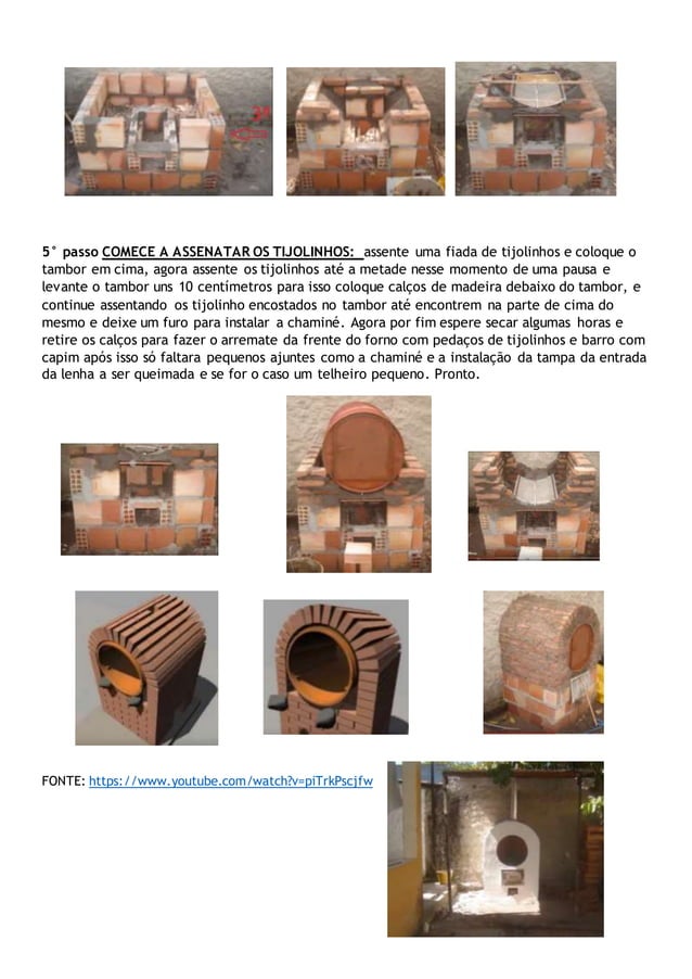 Como fazer um forno de barro com tambor