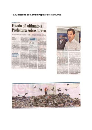 9.12 Recorte do Correio Popular de 18/09/2008
 
