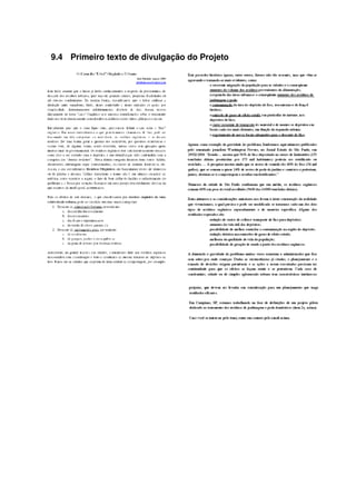 9.4  Primeiro texto de divulgação do Projeto
 