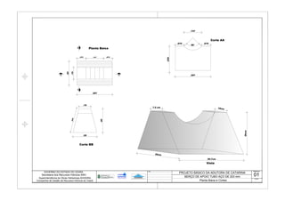 .20
.10
.297
.20
29.7cm
20cm
20cm
7.5 cm 10cm
A
.10
Planta Baixa
Corte AA
Corte BB
Vista
.075 .075
.220
.297
.147
.075 .147 .075
.20
.206
DesenhoObs.:
Escala
Planta Baixa e Cortes
01
 