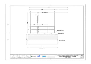 VISTA FRONTAL
1.30
3.90
PERFIL "I" DE 4" X 2 5/8"
PERFIL "U" DE 4"x1 5/8"
PERFIL "U" DE 4"x1 5/8"
3.28
.88 1.38
.85
MONOVIA
1.73
.40.45
2.60
VIGA " I " W 250x 44.8
5.00
Vista Frontal
DesenhoObs.:
Escala
1:25
02
 